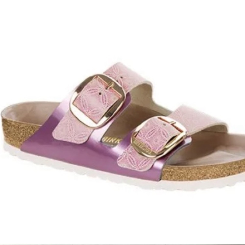 Birkenstock Arizona Big Buckle Rose Gold Sandals